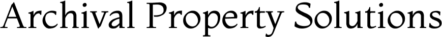 Text reading "Archival Property Solutions" in serif font.